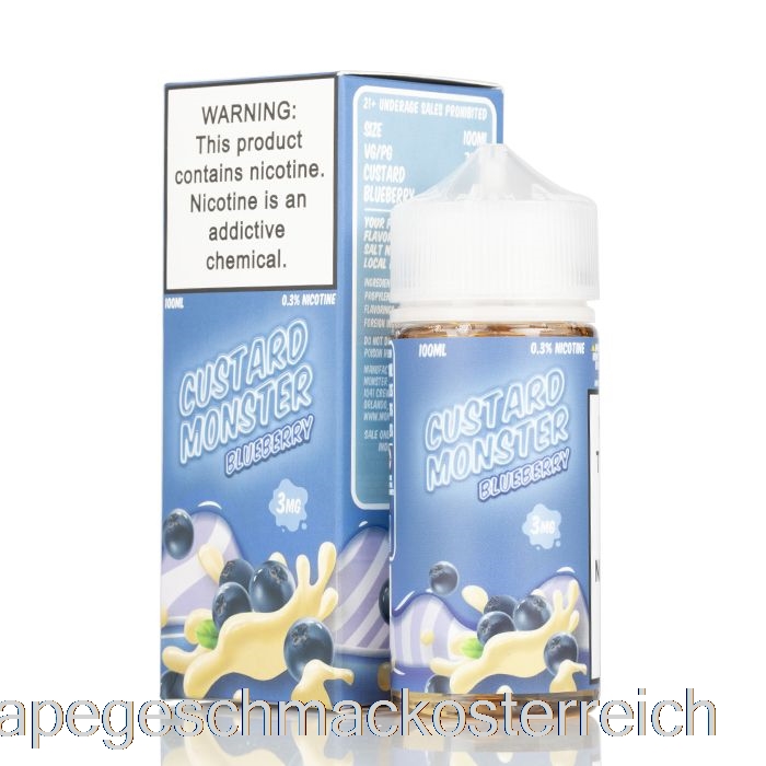 Blaubeere - Vanillepudding-Monster - 100 Ml 0 Mg Vape-Geschmack
